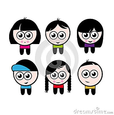 Cartoon Girl Fishing. CARTOON BOYS AND GIRLS