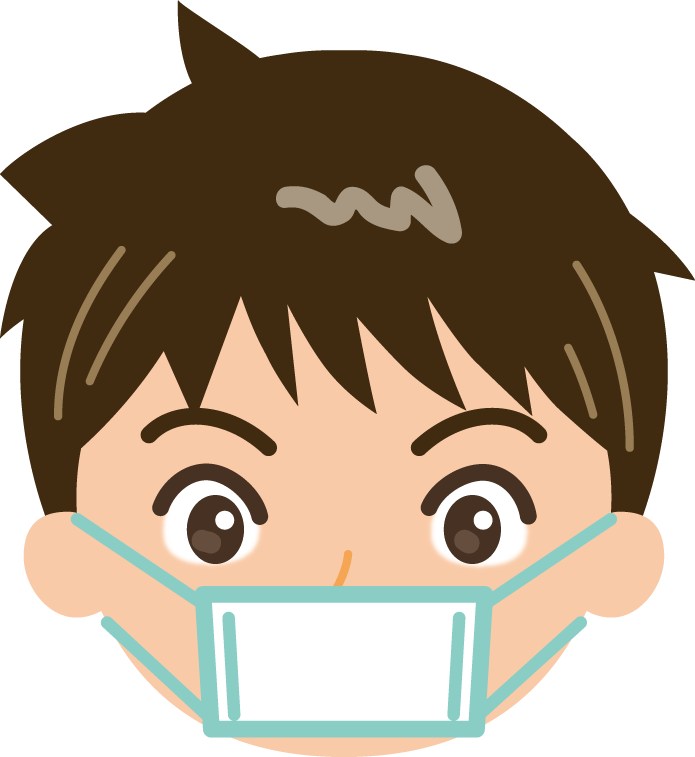 マスク着用イラスト 感染症予防 咳エチケット 可愛い無料イラスト素材集