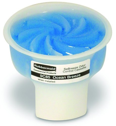 Rubbermaid Commercial FG9C8501 SeBreeze 6 Piece Odor Absorbing Gel Ocean Breeze Fragrance Cassette for Adjustable Fan Dispenser with D-Batteries On Sale