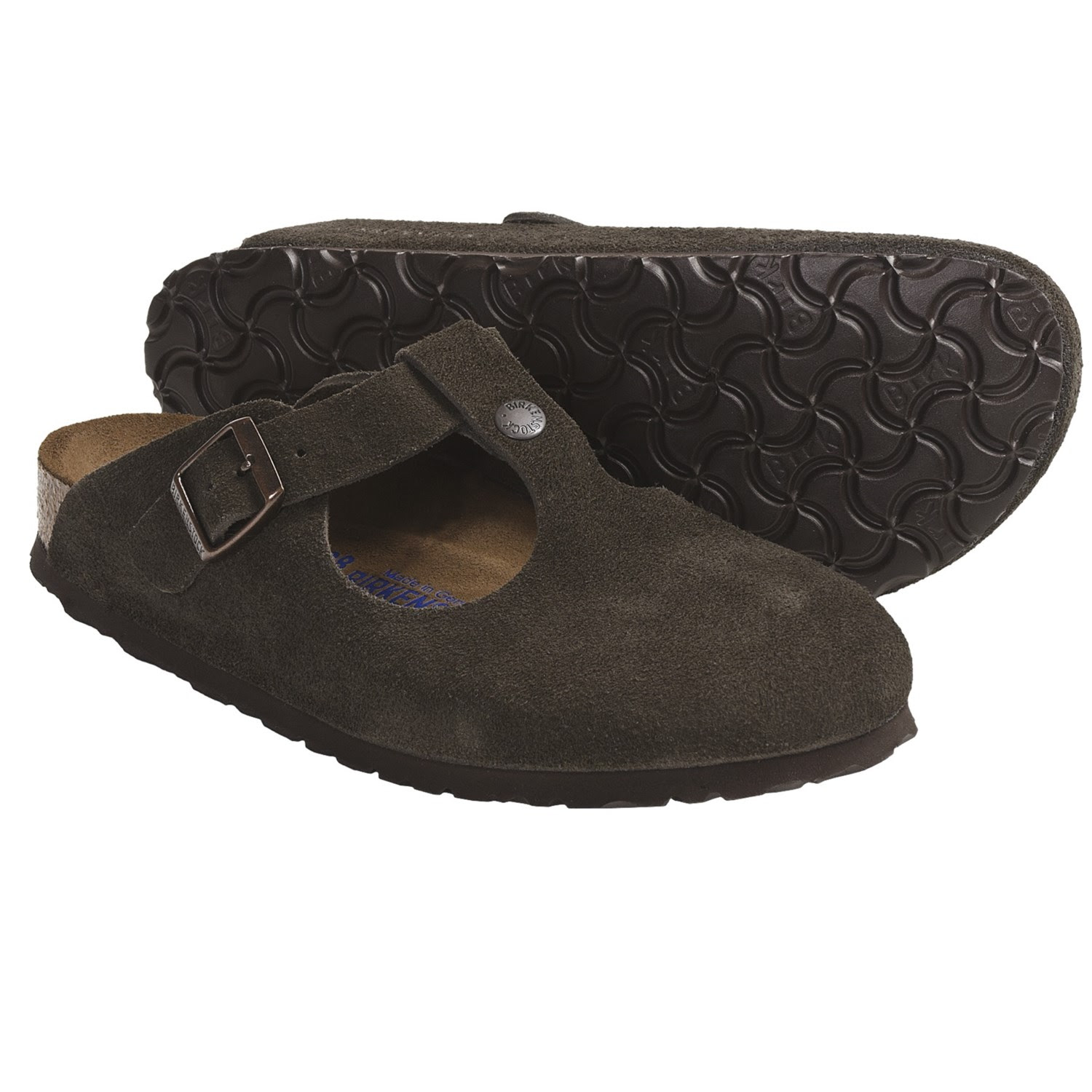 Birkenstock Bern Clogs - Suede Soft Footbed (For Women) in Mocha Suede