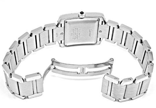 Originalfoto UNGETRAGEN HR-CARTIER TANK-FRANCAISE ST SHOP! PORTOFREI