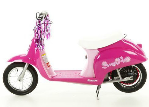 Exclusive Razor Sweet Pea Pocket Mod Miniature Electric Euro-Style Scooter for Girls By RAZOR