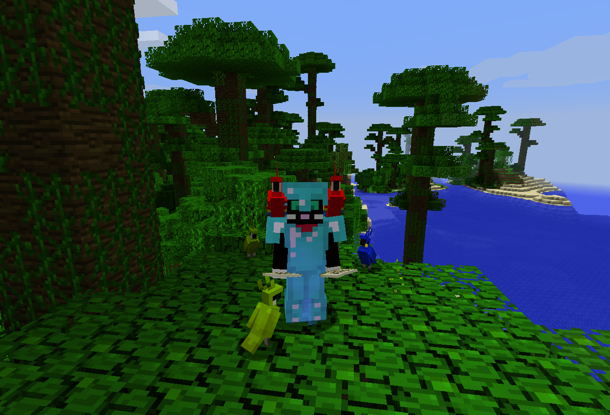 Minecraft 1 12でオウムを探したり他追加要素を試してみる ジャングルの寺院 マイクラ初心者が行く