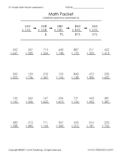 Use multiples and apply them to solve problems. 2nd grade math worksheet packets