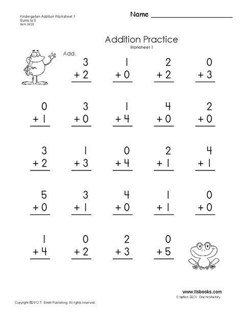 These addition worksheets for kindergarten and first grades to memorize simple addition within 20 facts. kindergarten addition worksheets 1 and 2 math pinterest