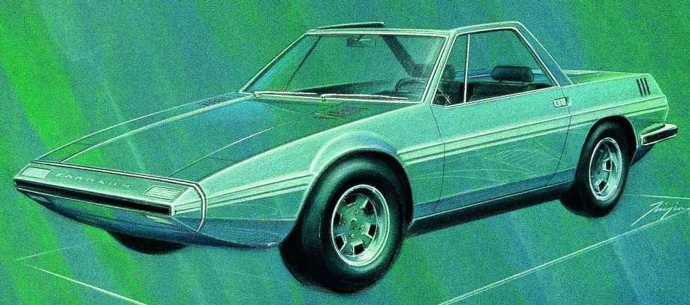 Volkswagen Karmann Cheetah ItalDesign 1971 Design Sketch