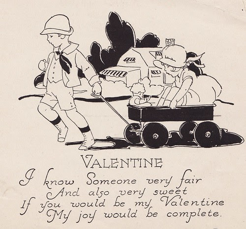 inside 1920's valentine
