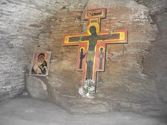 Christ icon in Taizé