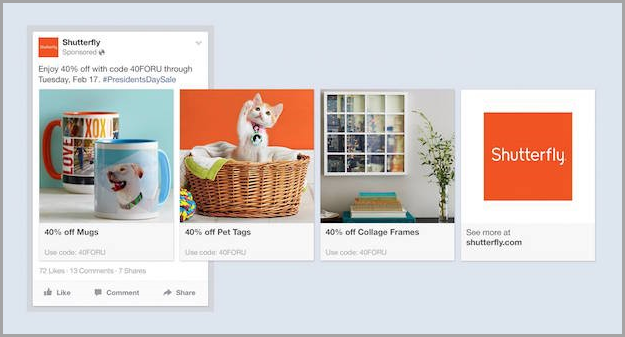 the bottom of the funnel for drive sales from Facebook