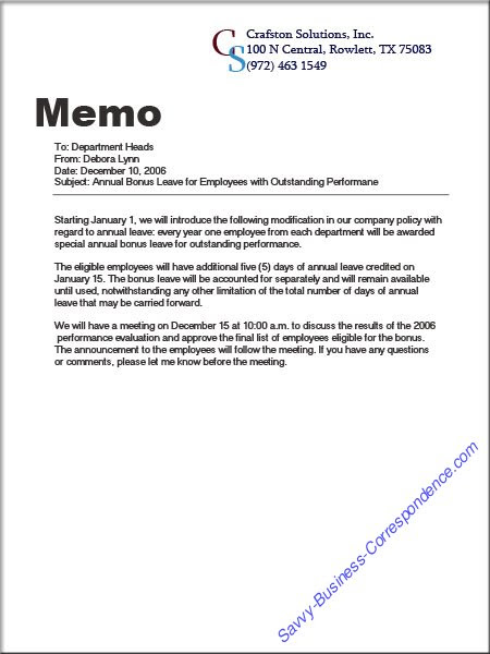 announcementmemo