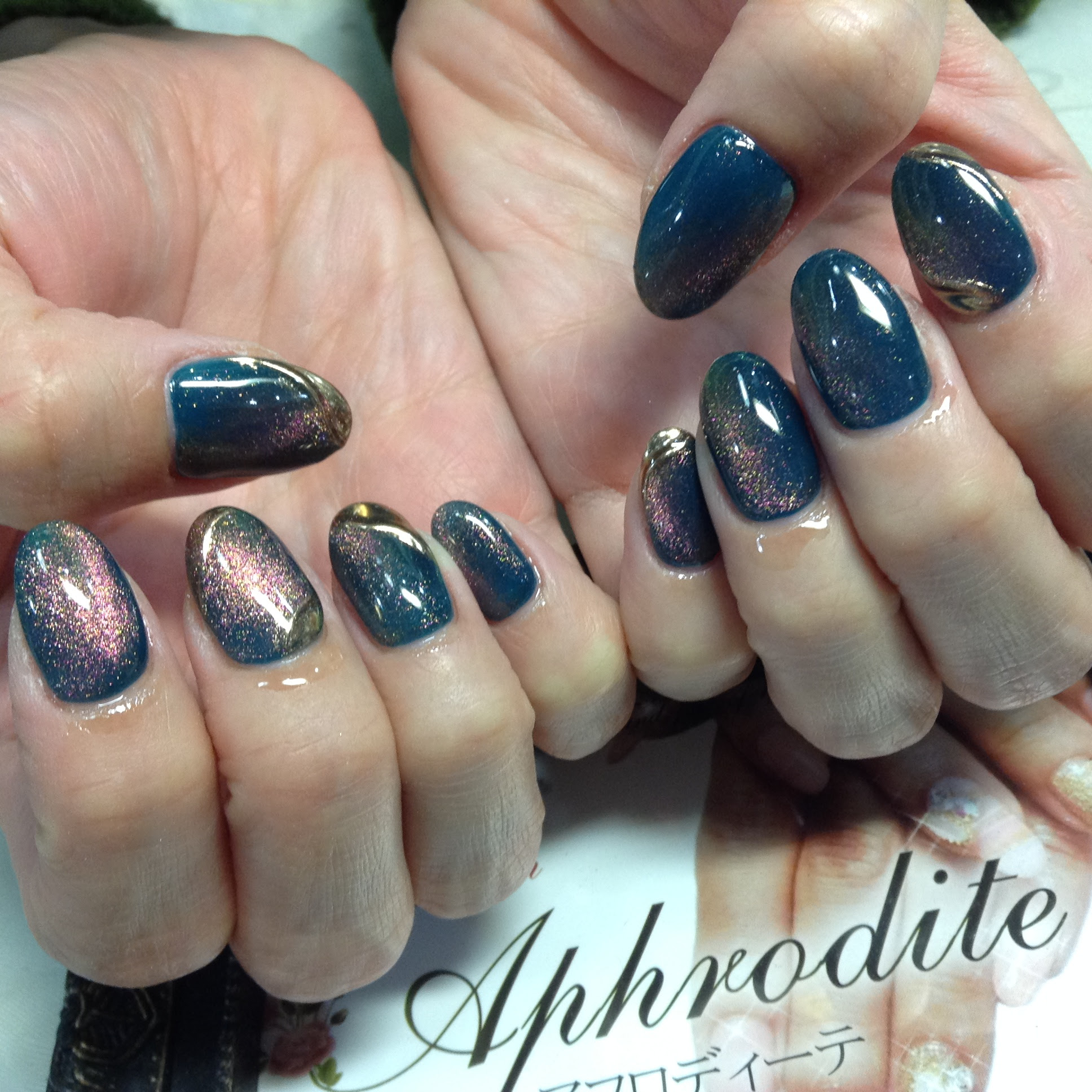 龍ヶ崎市 I様のネイル つくば 土浦 ネイルサロン アフロディーテ Aphrodite 口コミ 予約制