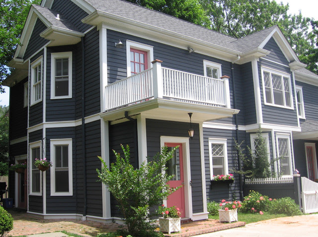 Colonial House Northport, N.Y. painted with Cabot's Slate ...