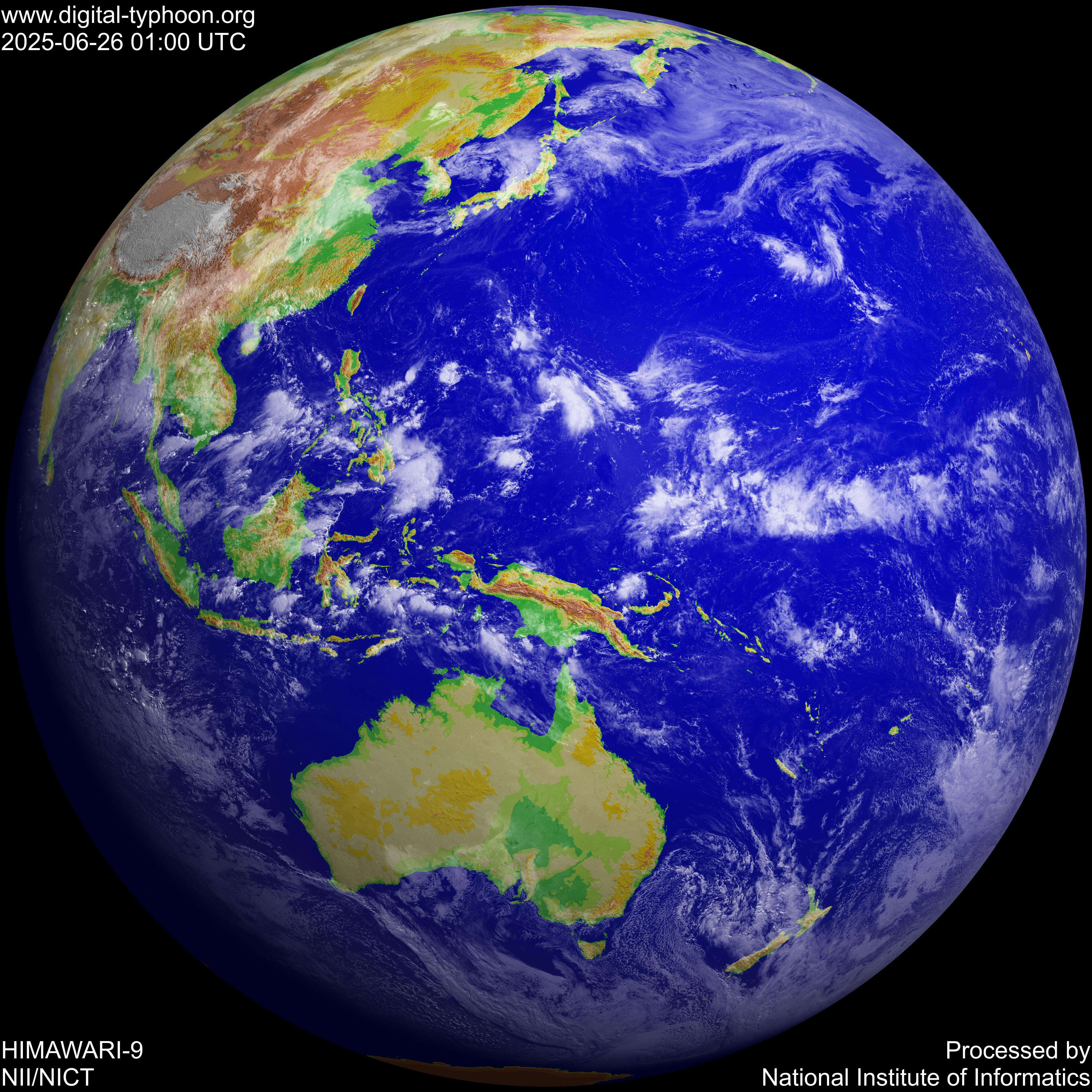 デジタル台風 地球と台風の壁紙画像