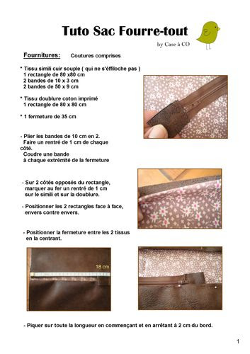 Tuto Sac Fourre-tout