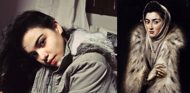 Art Inspiration - Al Greco – a lady in a fur wrap