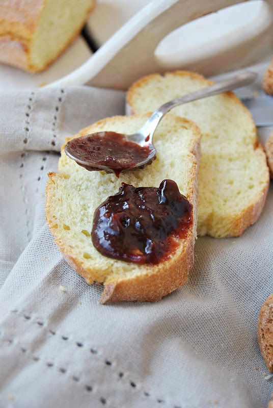 Plum, Chocolate and Amaretti Jam