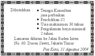 Perhatikan diagram berikut tentang Jumlah Pengunjung Perpustakaan Tahun Pelajaran  Prediksi Soal UN Bahasa Indonesia Kelas XII SMK TA 2014/2015