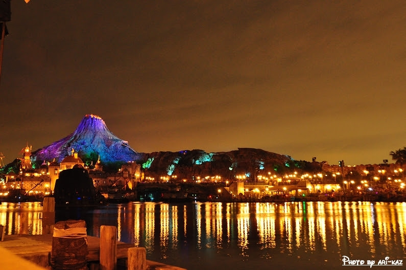 ディズニーシー風景写真 ファンタズミック待ちで見える景色