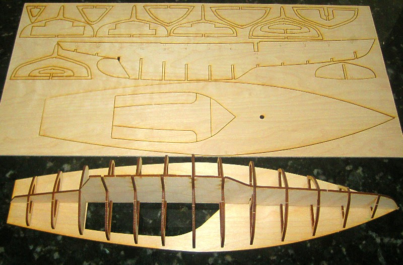 Half Models Made With Laser and Band Sawn Cut Parts
