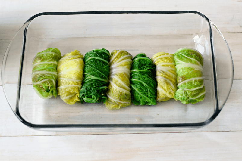 Healthier Napa Cabbage Rolls with Quinoa