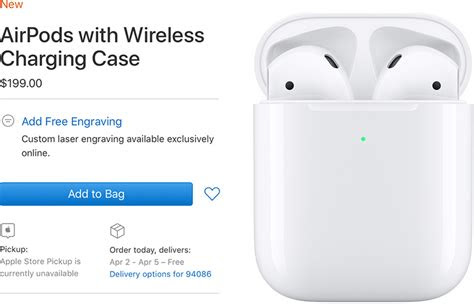 The normal charging case can only be . AirPods With Wireless Charging Case Delivery Date Slips to