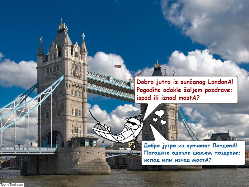 Serbian Genitive - Greetings from London, Part 1