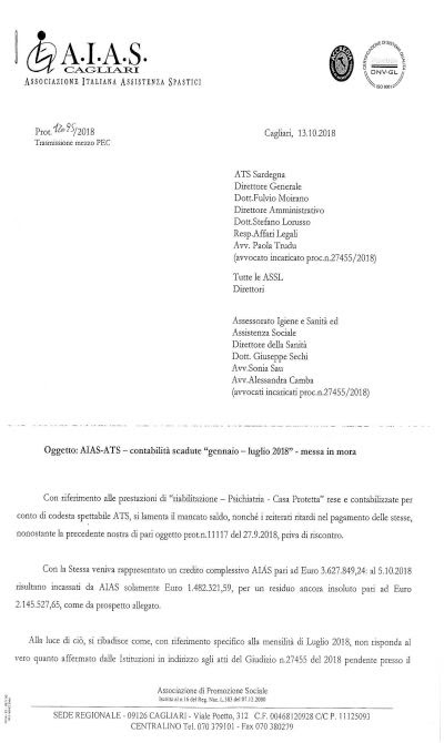 ATS: NUOVA MESSA IN MORA PER CONTABILITA' SCADUTE - AIAS ...