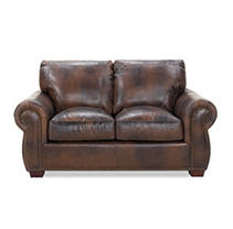 Kingston Top-Grain Leather Loveseat