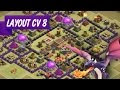 Clash of Clans | Layout CV 8 Guerra | TH8 WAR