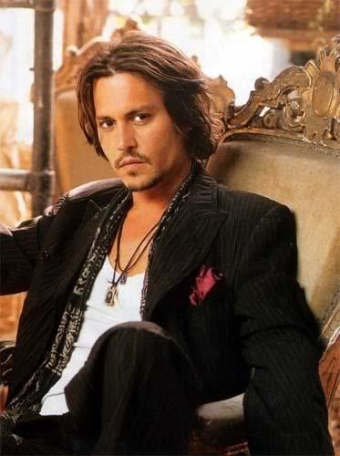 johnny depp straight haircut