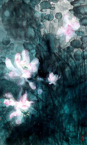 Lotus, Song Yügui, 77 x 52 cm