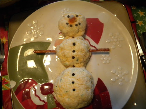 Cheeseball Snowman 