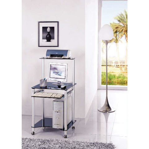 Compact Computer Desks on Compact Clear Glass Computer Desk  A201 Clr   Computer Desks  Office