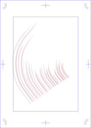 素早く曲流線を描く