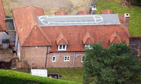 cartoon house outline. A house, near Hungerford,