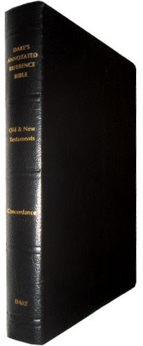 The Dake's Annotated Reference Bible: King James Version, Large Note Edition (Larger, Easy-to-read Notes) [Black Bonded Leather], by Finis