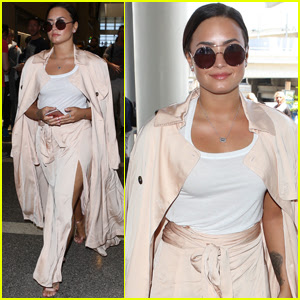 Demi Lovato Jets Out of LA After Releasing 'No Promises' With Cheat Codes