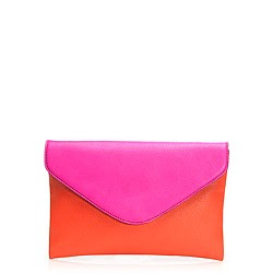 Invitation clutch in colorblock
