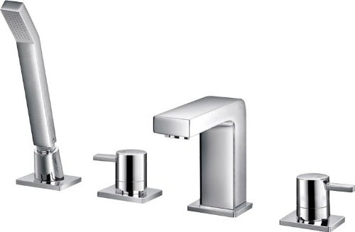 Pura Str8 4 Hole Bath Shower Mixer 