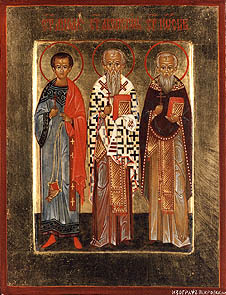 Acepsimus, Bishop of Naeson; Joseph the Presbyter; and Aeithalas the Deacon 