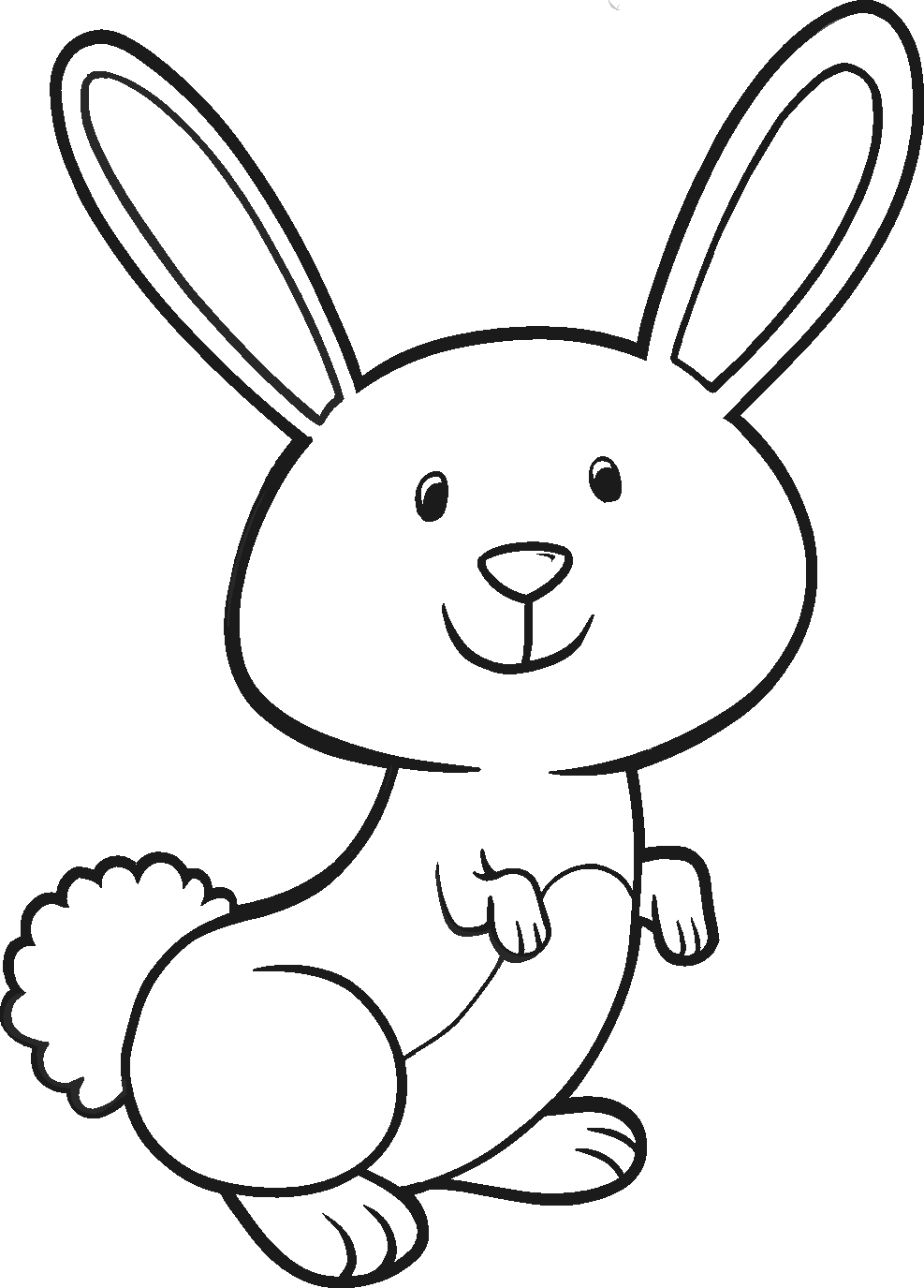 Easter Bunny Traceable Designs Clipart Best
