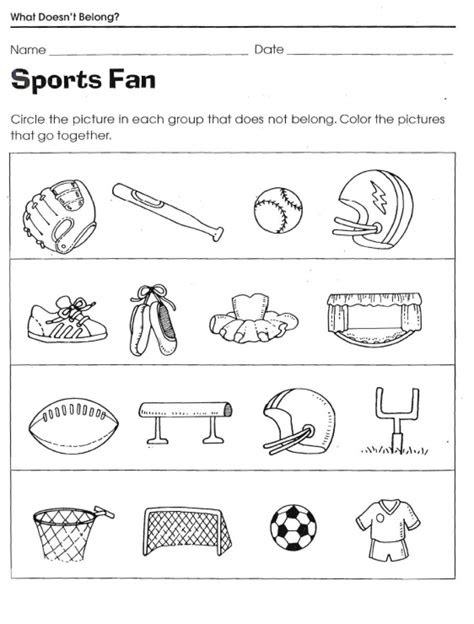  adding worksheet sports