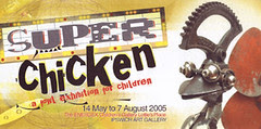 Super Chicken exhibition pamphlet