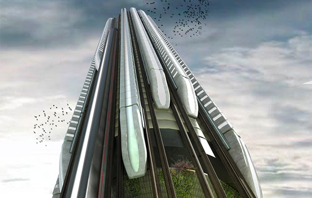 I hope one day they build this vertical train station