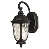 Craftmade Z6004-92 Wall Lanterns with Clear Hammered Glass Shades, Oiled Bronze