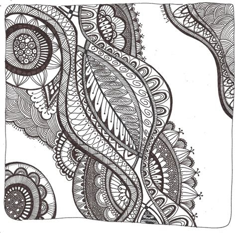  free printable zentangle coloring pages for adults