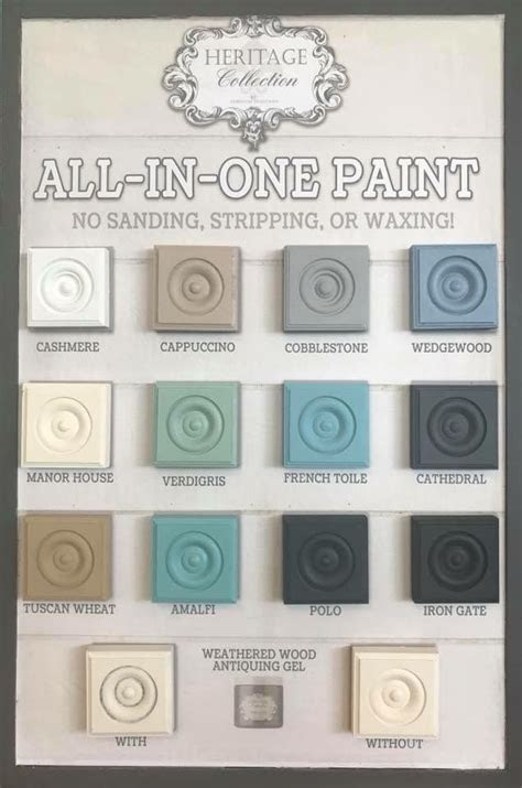 Primary, secondary, and tertiary colors. Heritage Collection, All in One Paint. | Heirloom