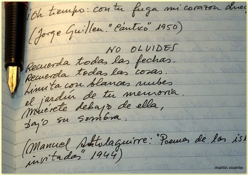 pluma, papel y escritura