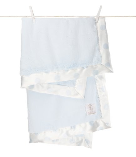 Little Giraffe Luxe New Dot Blanket *More Colors!* (Blue) On Sale