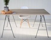 In Stock - Oak and Steel - Desk
